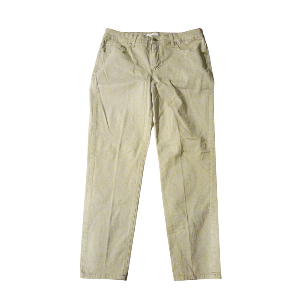 Women's Jaclyn Smith Sz 10 Khaki Straight-Leg Pants - Unbranded